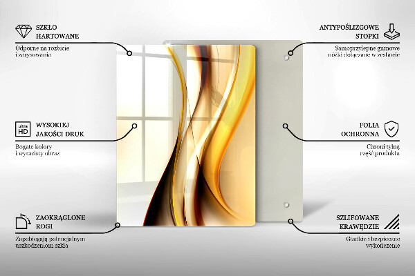 Kuchynská doska zo skla Kamenná abstrakcia
