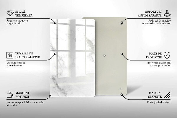 Kuchynská doska zo skla Moderný mramor