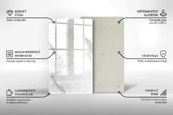 Kuchynská doska zo skla Moderný mramor