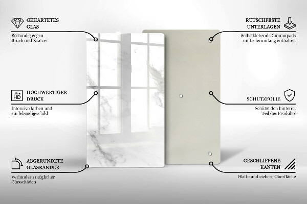 Kuchynská doska zo skla Moderný mramor