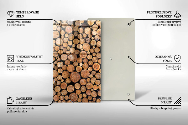 Kuchynská doska zo skla Kmene stromov