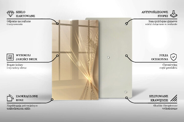 Kuchynská doska zo skla Moderná abstrakcia