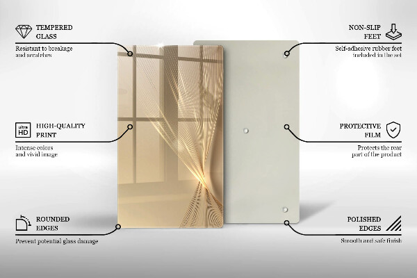 Kuchynská doska zo skla Moderná abstrakcia