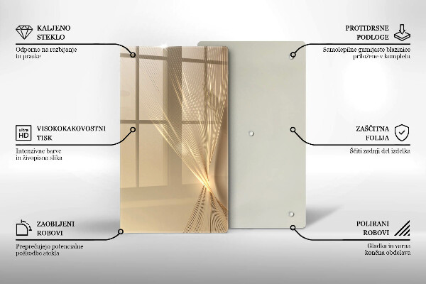 Kuchynská doska zo skla Moderná abstrakcia