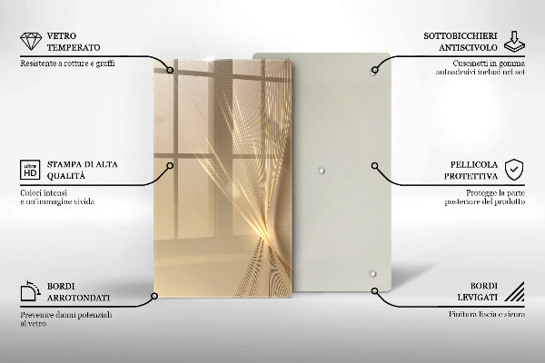 Kuchynská doska zo skla Moderná abstrakcia