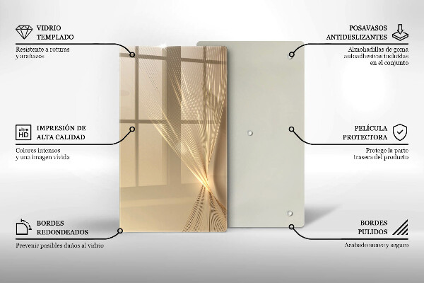 Kuchynská doska zo skla Moderná abstrakcia