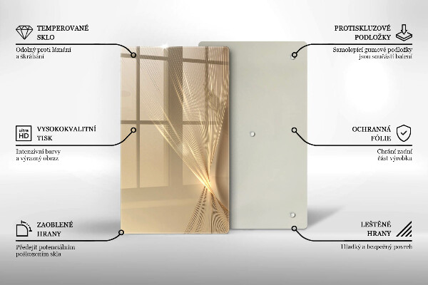 Kuchynská doska zo skla Moderná abstrakcia