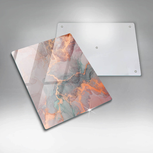 Kuchynská doska zo skla Mramor so zlatom