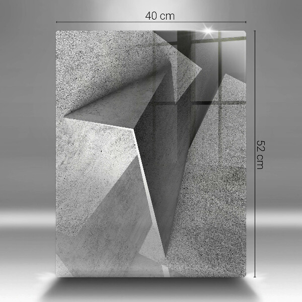 Kuchynská doska zo skla Konkrétna abstrakcia