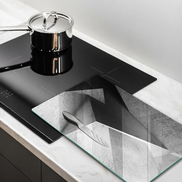 Kuchynská doska zo skla Konkrétna abstrakcia