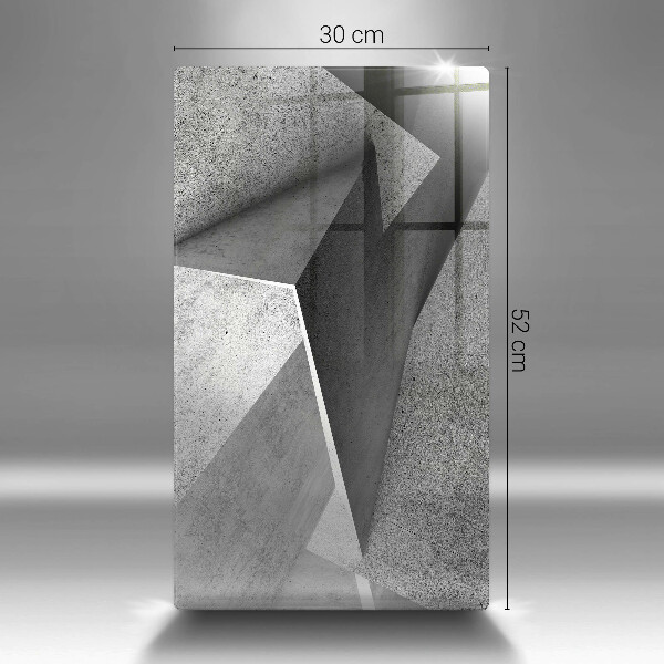 Kuchynská doska zo skla Konkrétna abstrakcia