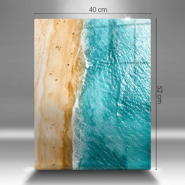 Kuchynská doska zo skla Plážové pobrežie a more