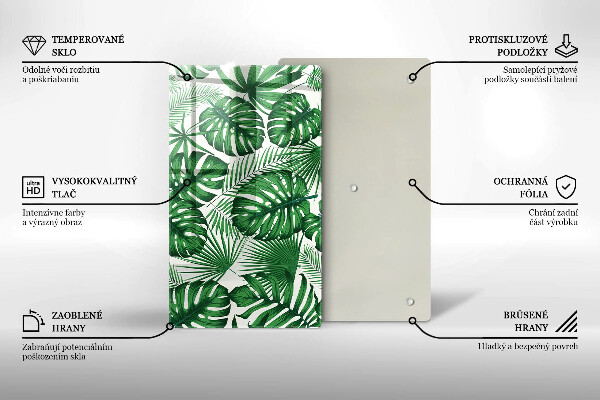 Kuchynská doska zo skla Monstera odchádza