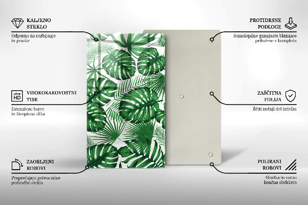 Kuchynská doska zo skla Monstera odchádza
