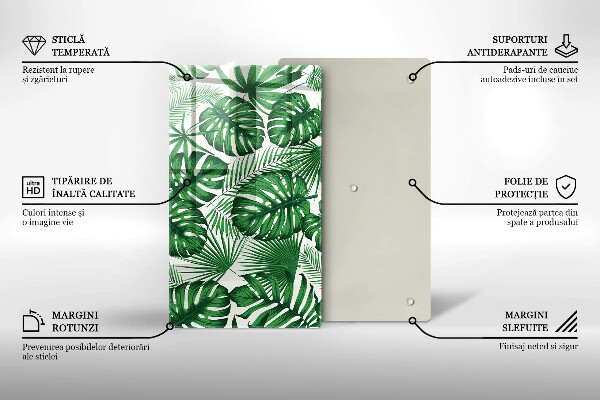 Kuchynská doska zo skla Monstera odchádza