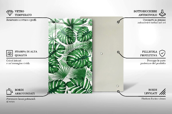 Kuchynská doska zo skla Monstera odchádza