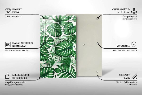 Kuchynská doska zo skla Monstera odchádza