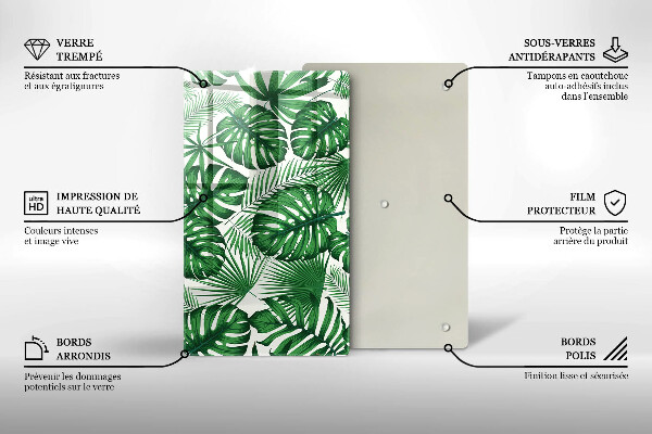 Kuchynská doska zo skla Monstera odchádza