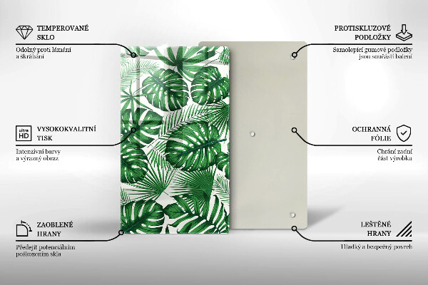 Kuchynská doska zo skla Monstera odchádza