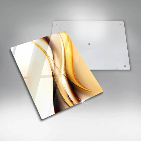 Kuchynská doska zo skla Abstraktné dymové čiary