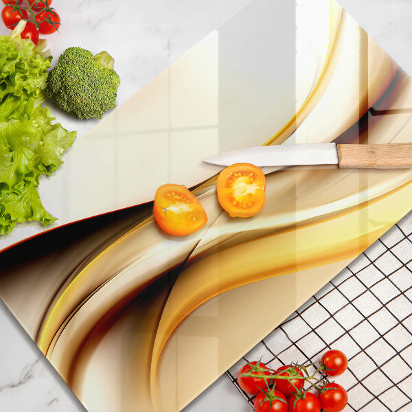 Kuchynská doska zo skla Abstraktné dymové čiary