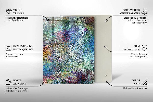 Kuchynská doska zo skla Staré vintage dosky