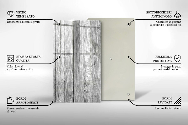Kuchynská doska zo skla Staré drevené dosky