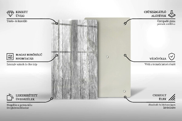 Kuchynská doska zo skla Staré drevené dosky