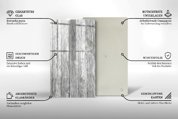 Kuchynská doska zo skla Staré drevené dosky
