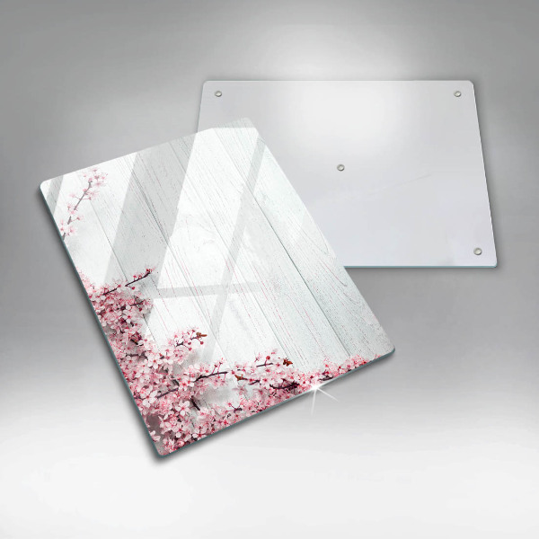 Kuchynská doska zo skla Kvety na doskách