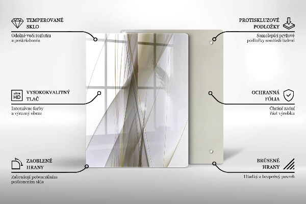Kuchynská doska zo skla Pozadie abstrakcie štruktúry