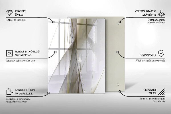 Kuchynská doska zo skla Pozadie abstrakcie štruktúry