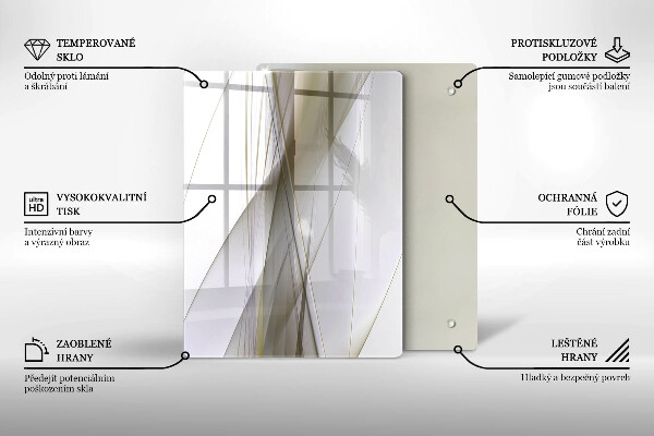 Kuchynská doska zo skla Pozadie abstrakcie štruktúry