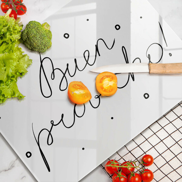 Sklenená doska na krájanie Buen provecho!