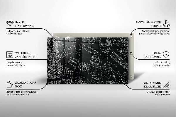 Sklenená doska na krájanie Kuchynské doplnky