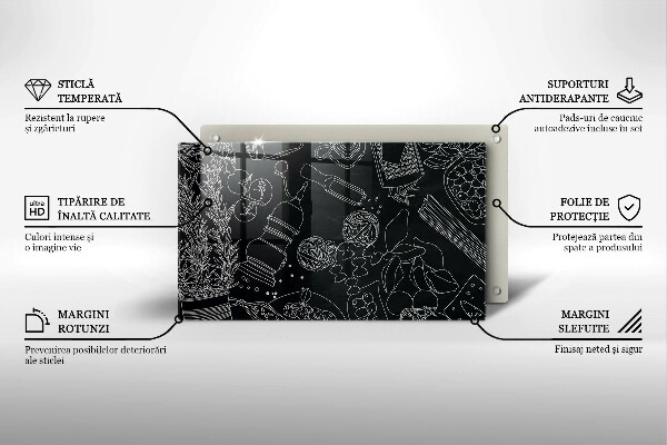 Sklenená doska na krájanie Kuchynské doplnky