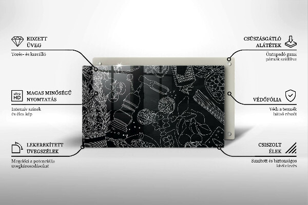 Sklenená doska na krájanie Kuchynské doplnky