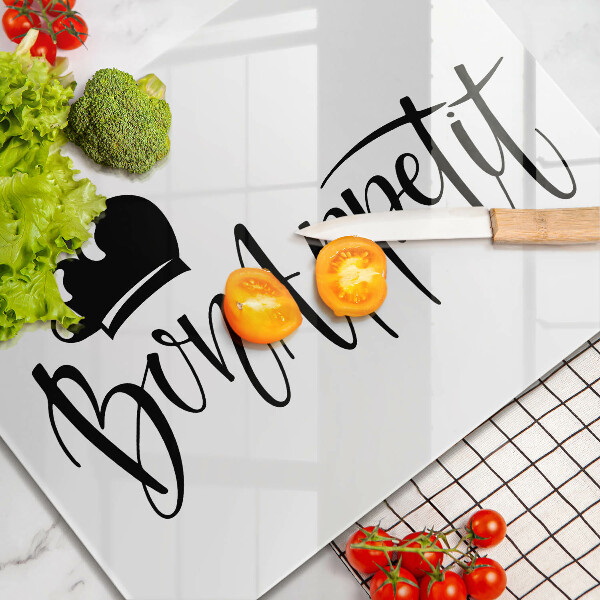 Sklenená doska na krájanie Bon Appetit
