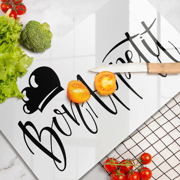 Sklenená doska na krájanie Bon Appetit