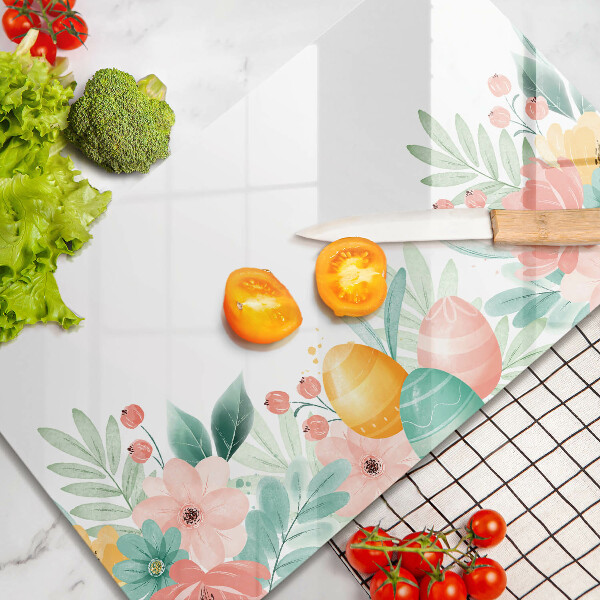 Sklenená doska na krájanie veľkonočné vajíčka