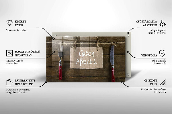 Sklenená doska na krájanie Guten Apetit