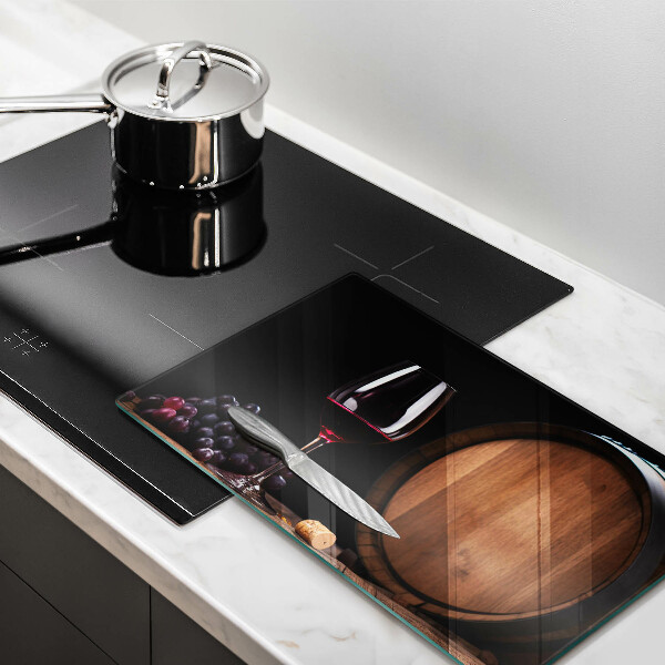 Sklenená doska na krájanie Sudový pohár na víno