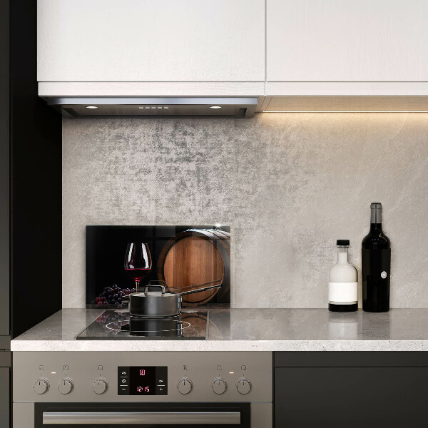 Sklenená doska na krájanie Sudový pohár na víno