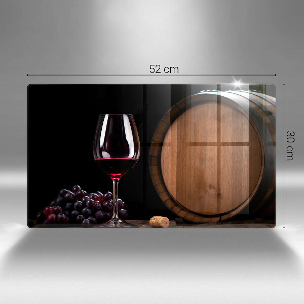 Sklenená doska na krájanie Sudový pohár na víno