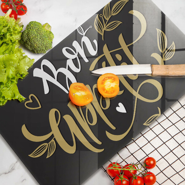 Sklenená doska na krájanie Bon Appetit