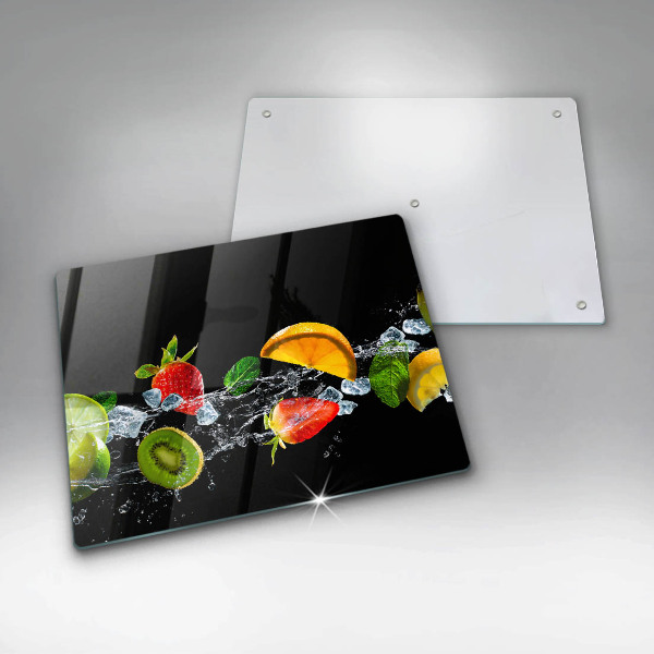 Sklenená doska na krájanie Ovocie vo vode