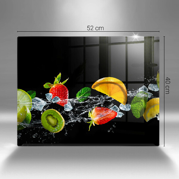 Sklenená doska na krájanie Ovocie vo vode