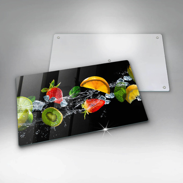 Sklenená doska na krájanie Ovocie vo vode