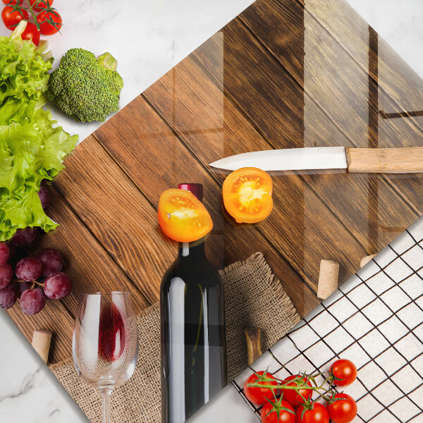 Sklenená doska na krájanie Fľaša červeného vína