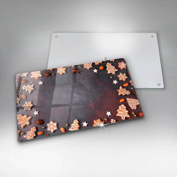 Sklenená doska na krájanie Perníkové Vianoce